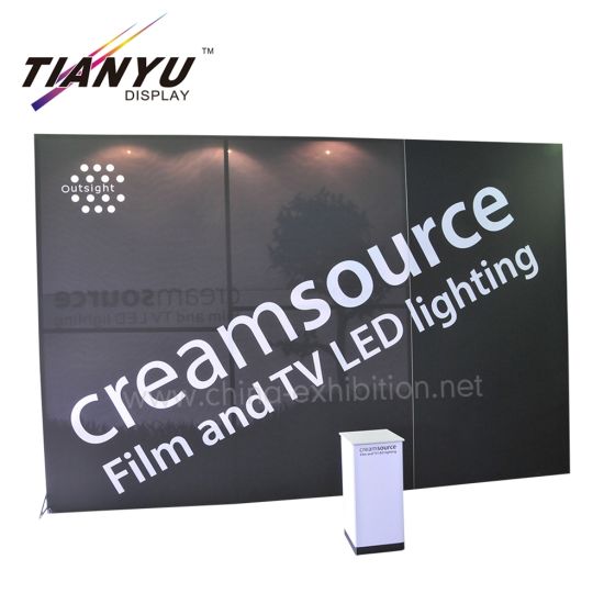 Film de vente et éclairage LED TV pour cabine d'exposition modulaire en aluminium 3X6