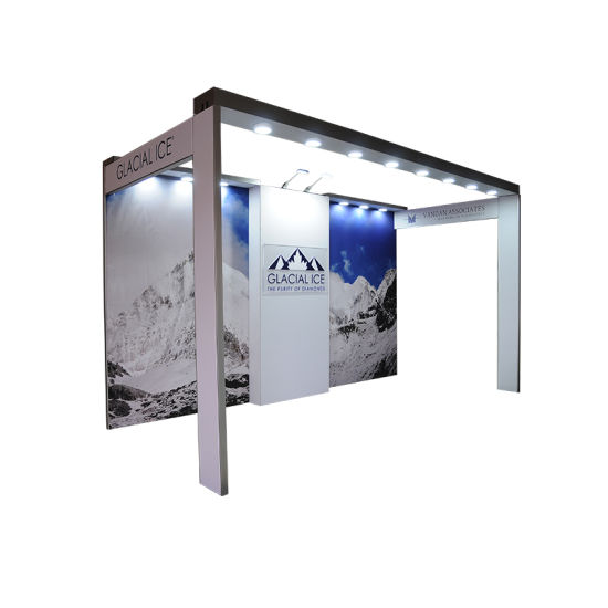 Deux Design Wall 6X3 aluminium stand de l'exposition, Shell Scheme Salon Booth