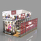 4x8m Stands Salons Facile à assembler exposition Booth Design personnalisé modulaire portable