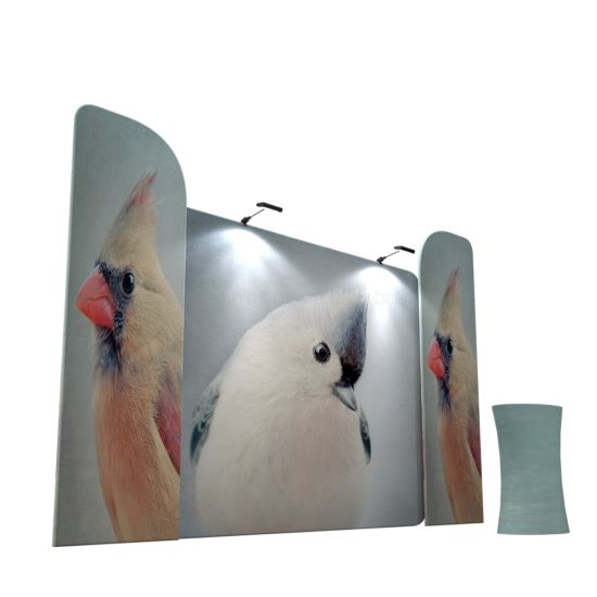 Série Booth usine 3D en tissu tendu Backdrop Display Stand pour la publicité