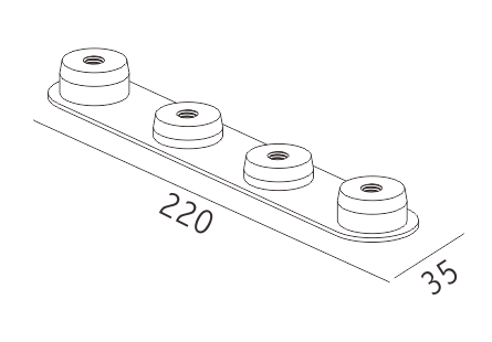 Courbe connecteur 180 degrés (à droite)