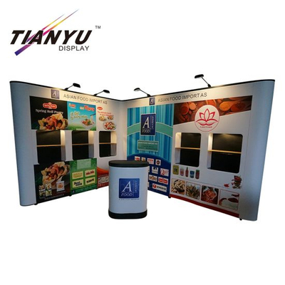 Aluminium de Luxe PVC Affichage Pliable Publicité Plancher Backdrop permanent