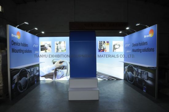 Commerce modulaire Voir l'exposition sans cadre stand avec LED Light Box rétro-éclairé