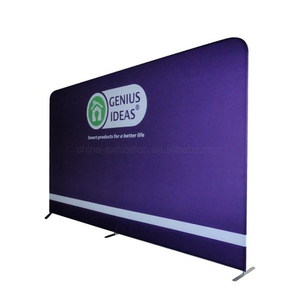 Toile de fond droit Backlit salon professionnel Tissu Tube Tension mur d'affichage
