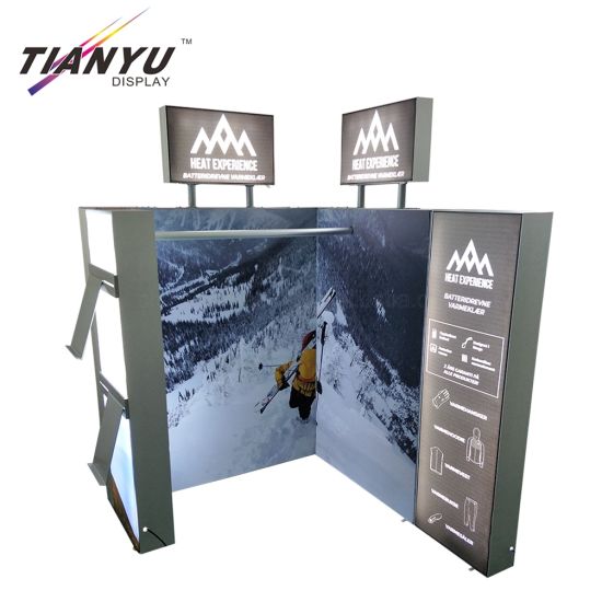 Tissu d'éclairage sur mesure Snow Mountain Box 3x3m exposition présente Trade Show System