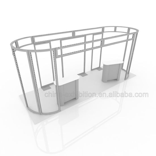 3 * 6 Exposition Aluminium Booth Salon Plancher Salon Stall Dedicate Free Design
