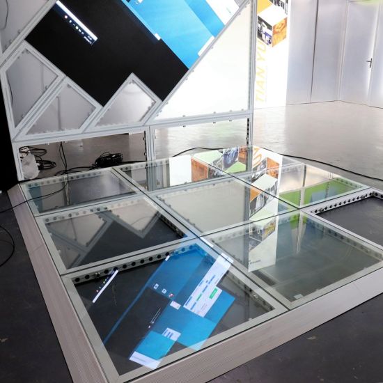 Exposition modulaire en aluminium de présentoir modulaire pour le concepteur fait sur commande de stand de foire commerciale