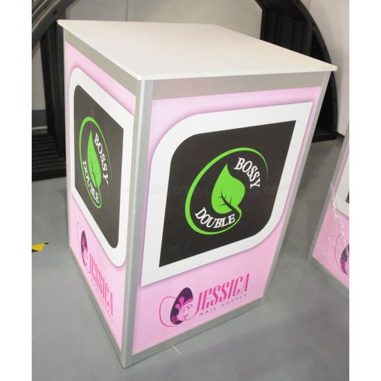 ODM personnalisé Logo Impression salon d'exposition en aluminium Affichage Promotion Portable