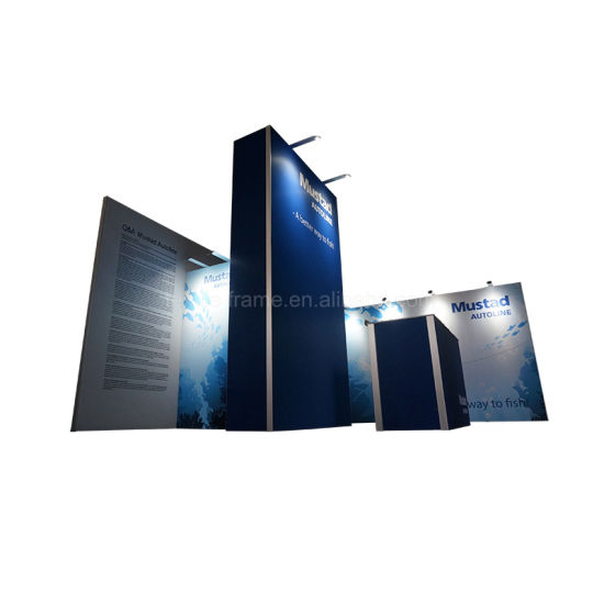 Exposition pliable en aluminium Tissu Système d'affichage TV Stand 10X10 Salon Booth