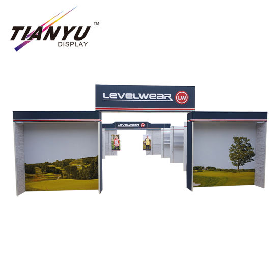 Impression personnalisée Tradeshow Affichage Stall 3X3 taille standard Stand d'exposition Booth
